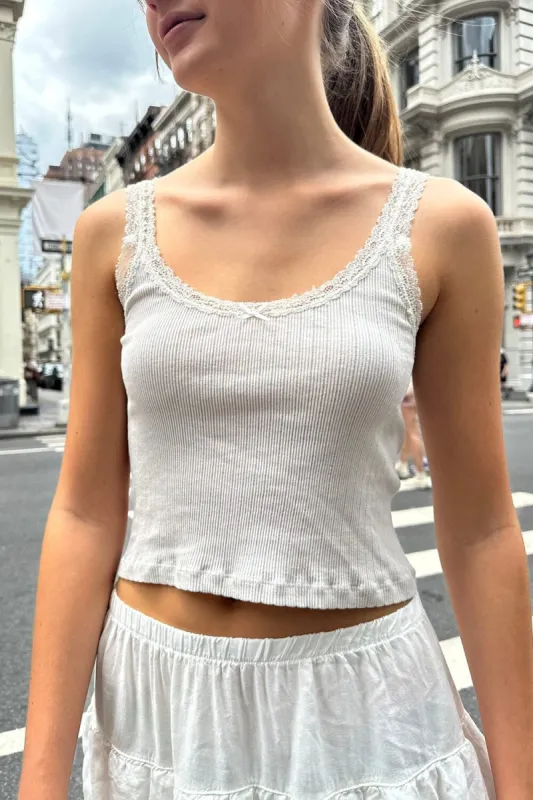 Beyonca Cropped Lace Tank sold by Brandy Melville
