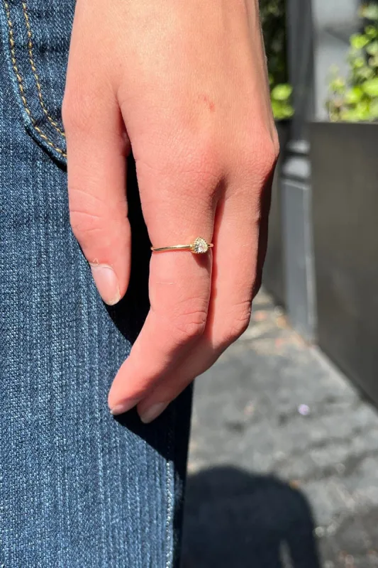 Heart Diamond Ring sold by Brandy Melville