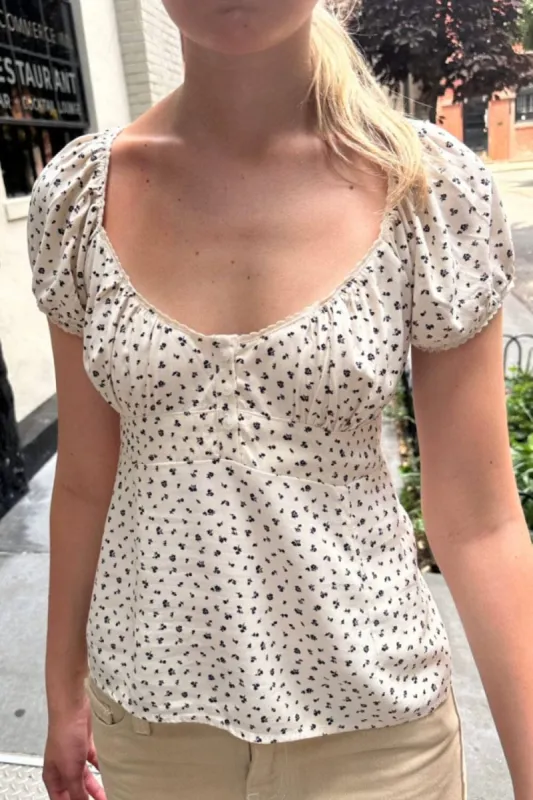 Blair Floral Top sold by Brandy Melville