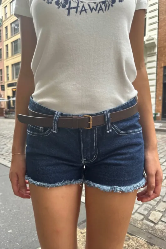 Faux Brown Leather Belt sold by Brandy Melville