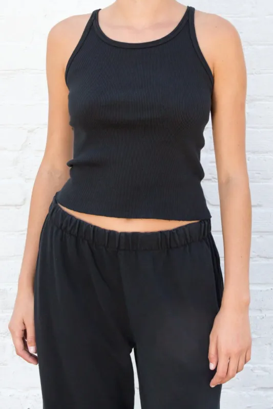 Marisa Cropped Basic Tank sold by Brandy Melville