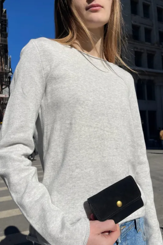 Black Suede Wallet sold by Brandy Melville