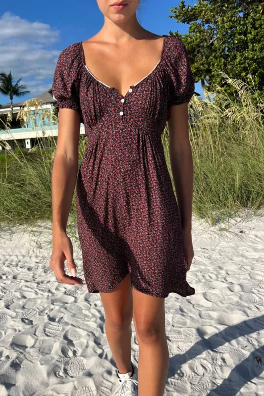 Blair Floral Dress sold by Brandy Melville