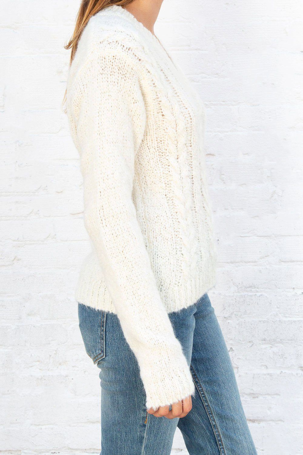 Thea Cable Knit Sweater sold by Brandy Melville product image thumbnail 2