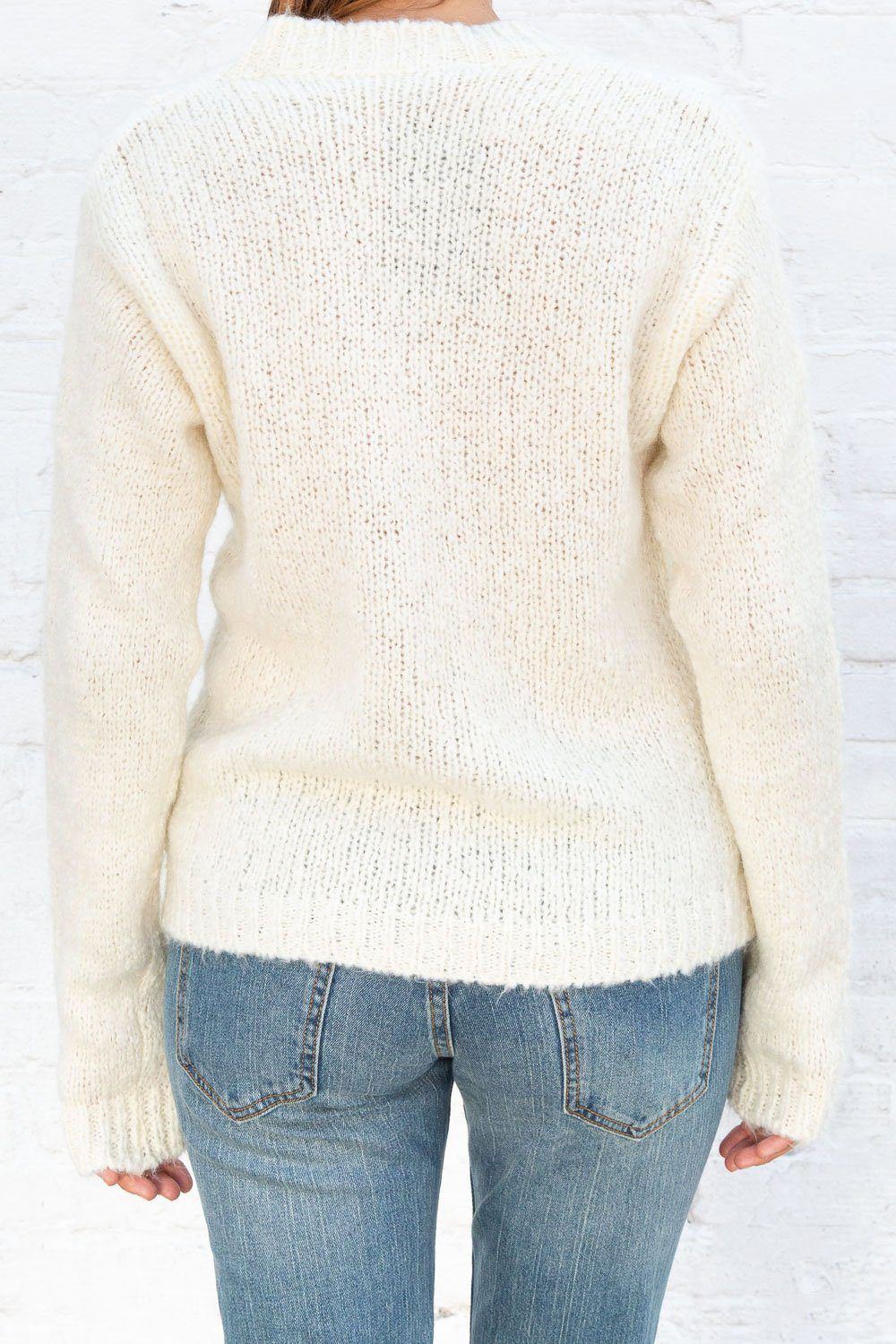 Thea Cable Knit Sweater sold by Brandy Melville product image thumbnail 3