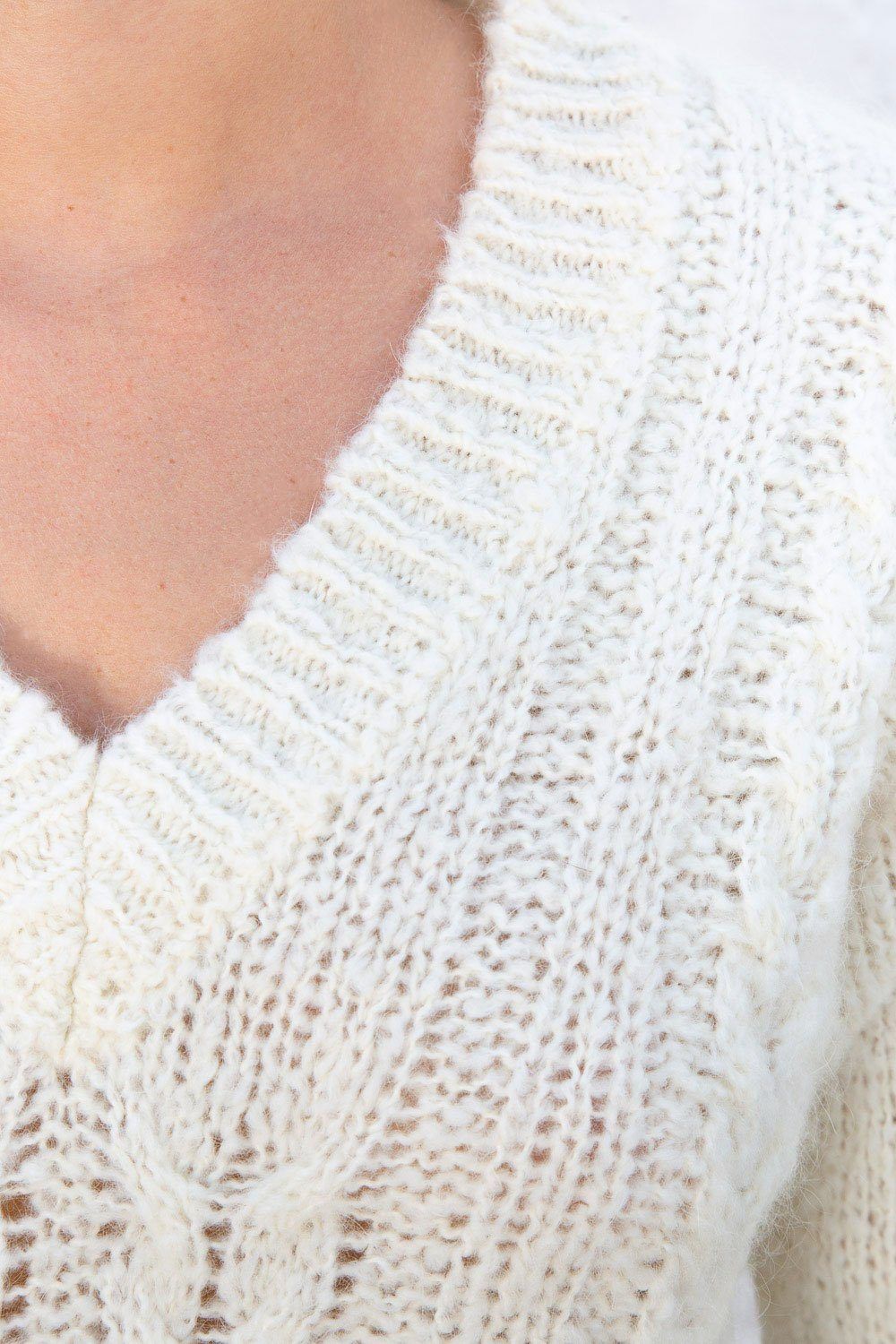 Thea Cable Knit Sweater sold by Brandy Melville product image thumbnail 4