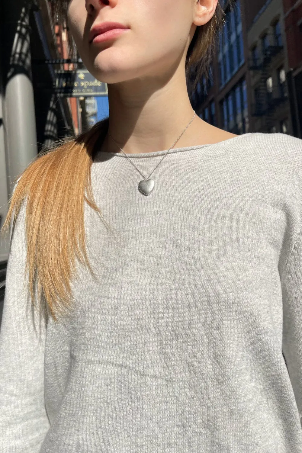 Heart Locket Necklace sold by Brandy Melville product image thumbnail 2