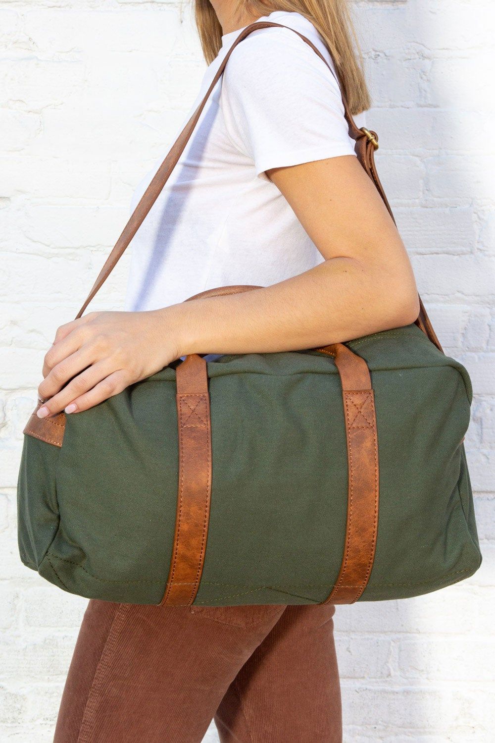 Green Duffle Bag sold by Brandy Melville