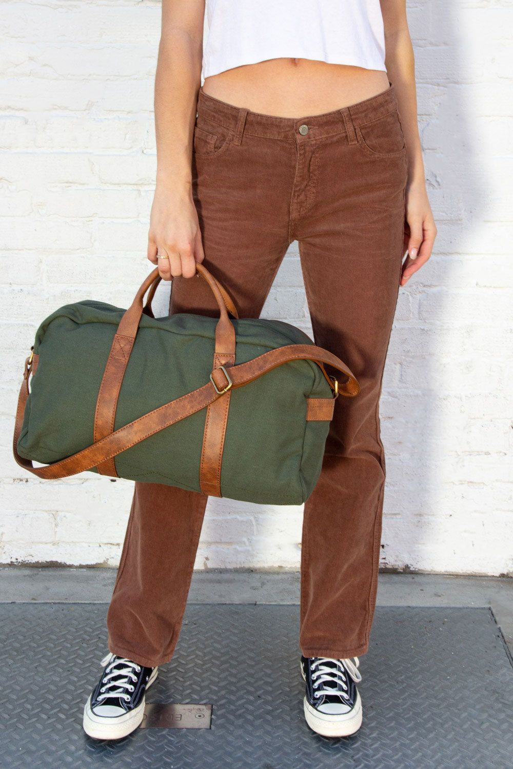 Green Duffle Bag sold by Brandy Melville product image thumbnail 2