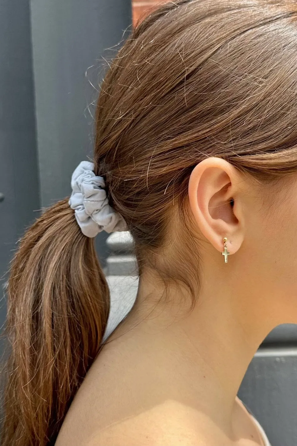 Thin Blue Scrunchie sold by Brandy Melville product image thumbnail 3
