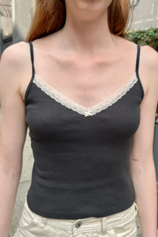 Nicolette White Lace Tank sold by Brandy Melville