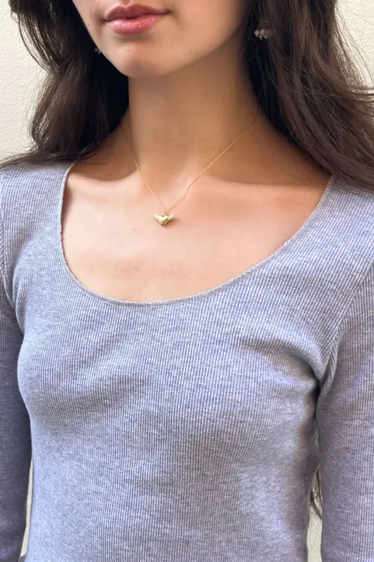 Winged Heart Necklace sold by Brandy Melville