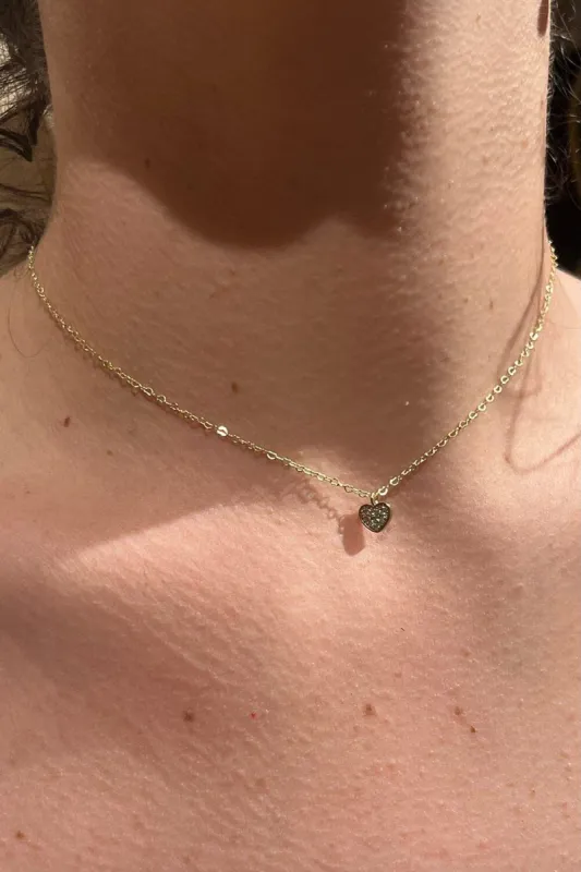 Copper Gem Heart Choker sold by Brandy Melville