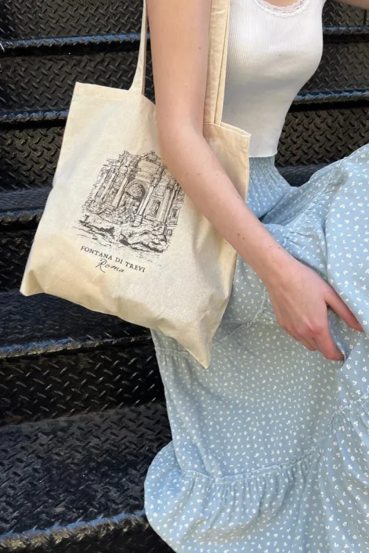 Fontana Di Trevi Tote Bag sold by Brandy Melville