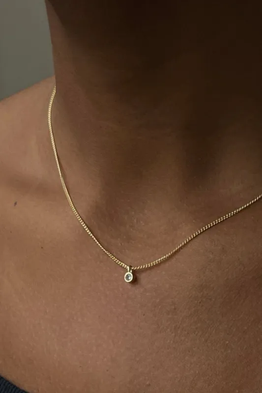Copper Little Gem Necklace sold by Brandy Melville