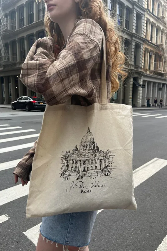 Vatican Roma Tote Bag sold by Brandy Melville