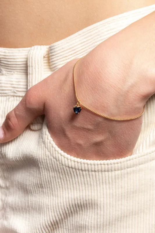 Heart Charm Bracelet sold by Brandy Melville