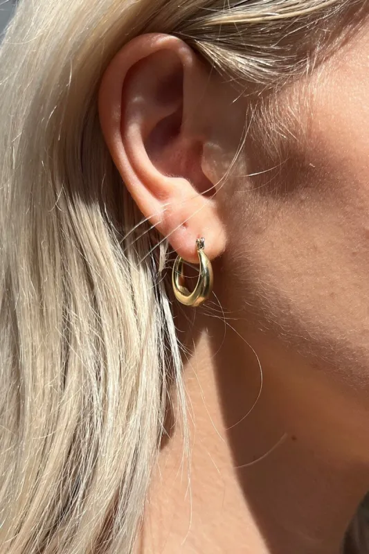 Thick Hoop Earrings made by Brandy Melville