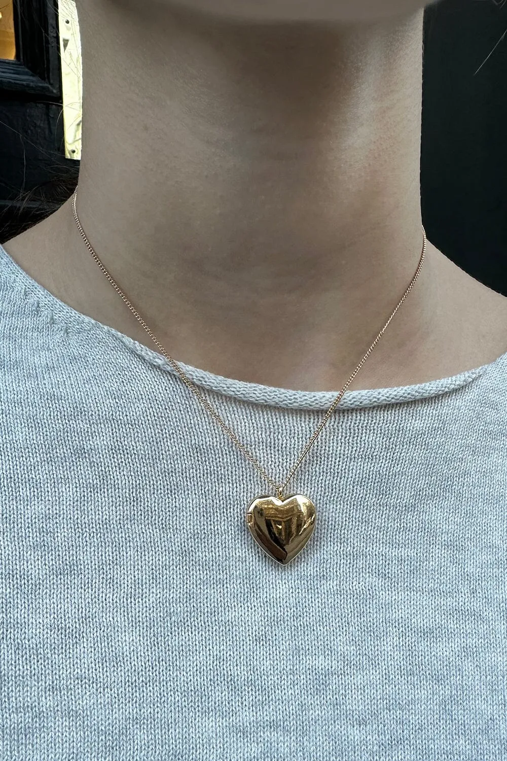 Heart Locket Necklace sold by Brandy Melville