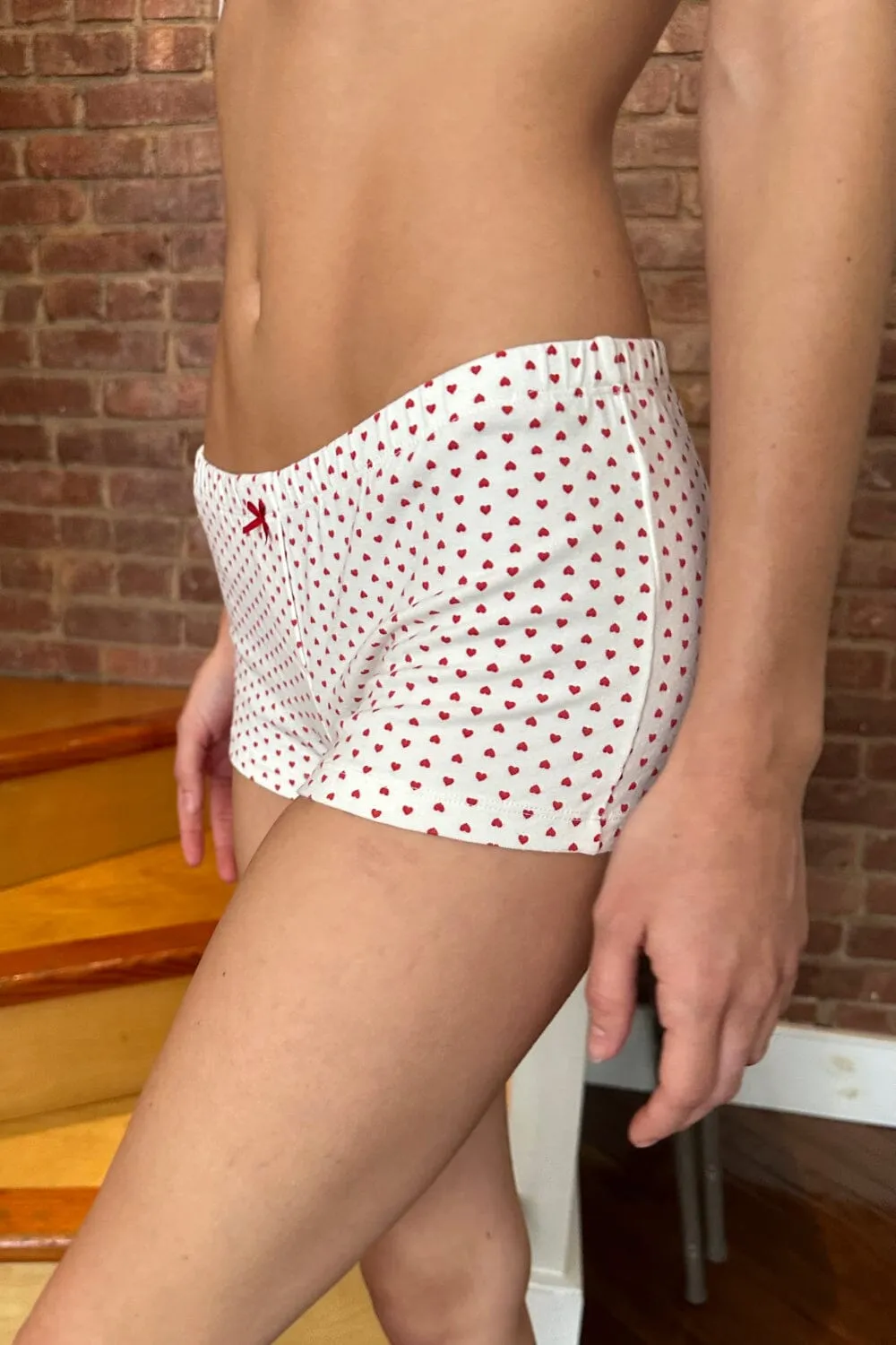 Bow Hearts Boxer Underwear sold by Brandy Melville product image thumbnail 4