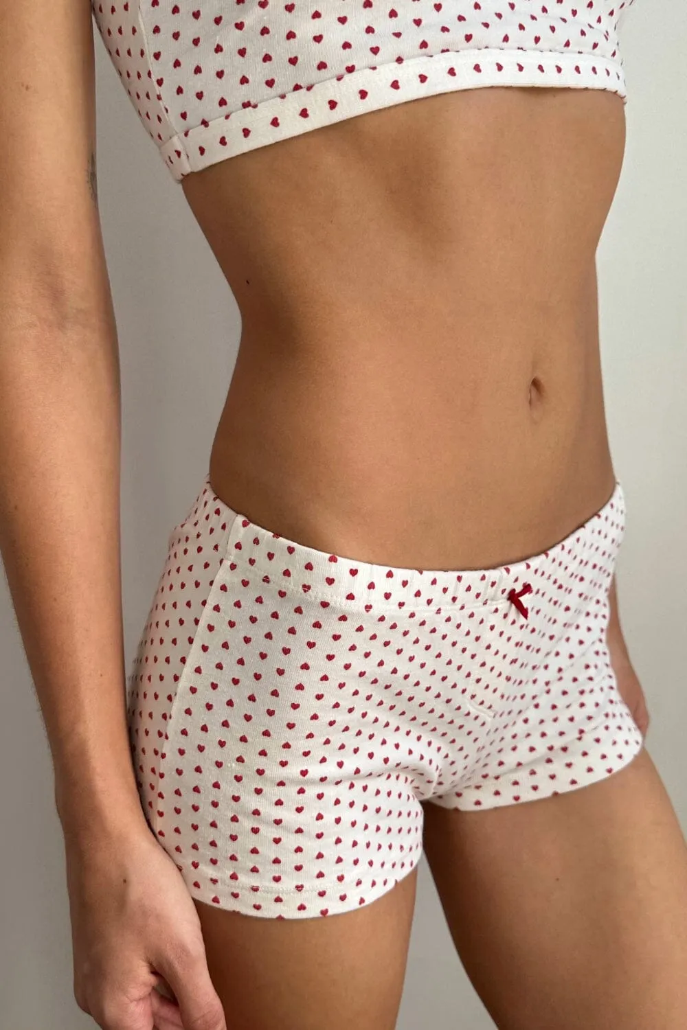 Bow Hearts Boxer Underwear sold by Brandy Melville product image thumbnail 2