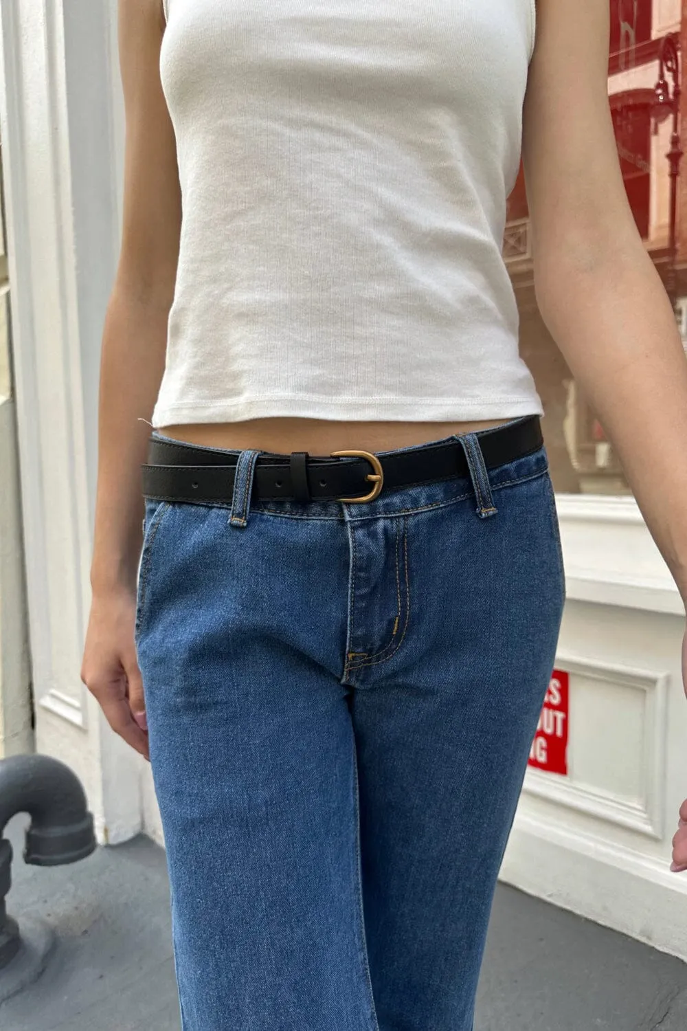 Faux Leather Buckle Belt sold by Brandy Melville product image thumbnail 3