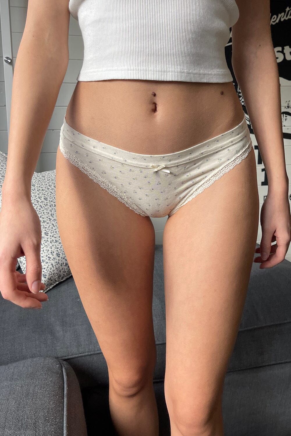 Floral Bow Underwear sold by Brandy Melville