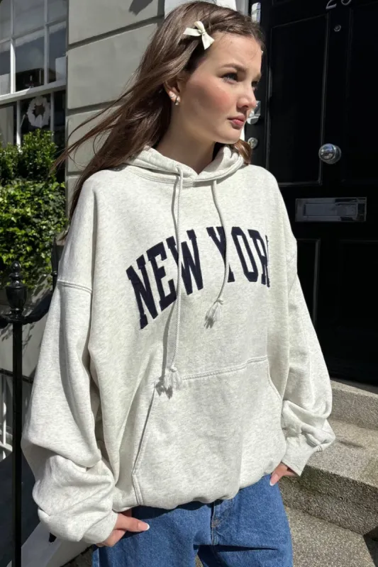 Christy New York Hoodie sold by Brandy Melville