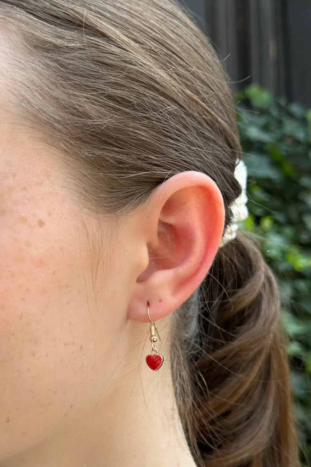 Enamel Heart Charm Earrings sold by Brandy Melville product image thumbnail 3