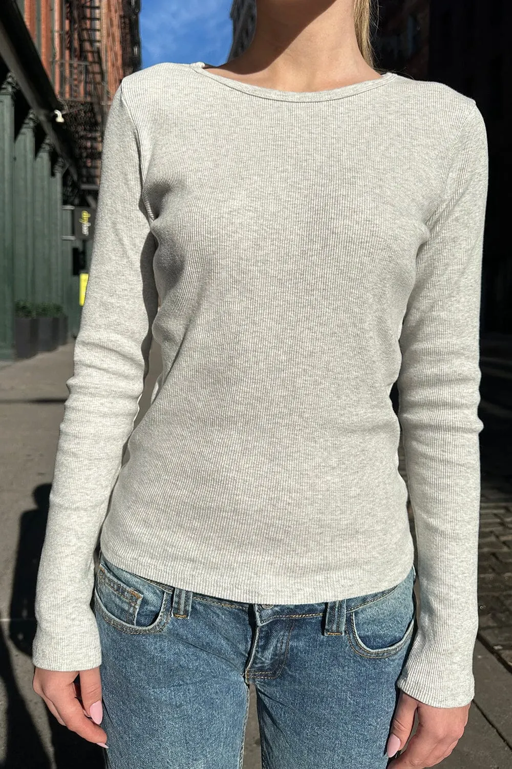 Leah Ribbed Top sold by Brandy Melville product image thumbnail 2