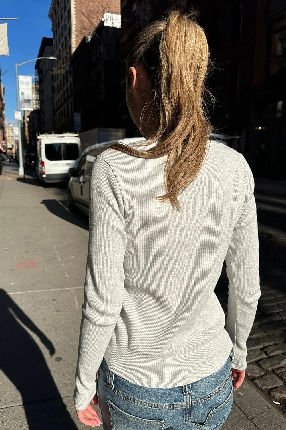 Leah Ribbed Top sold by Brandy Melville product image thumbnail 5