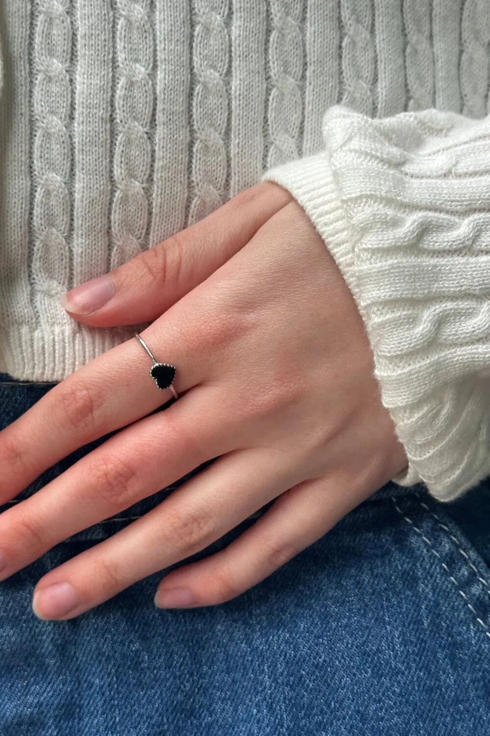 Enamel Heart Ring sold by Brandy Melville product image thumbnail 2