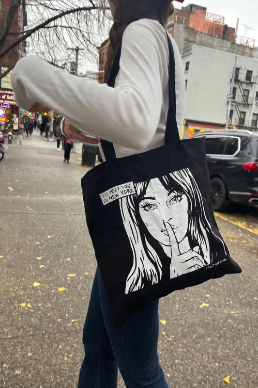 I'll Meet You In New York Tote Bag sold by Brandy Melville