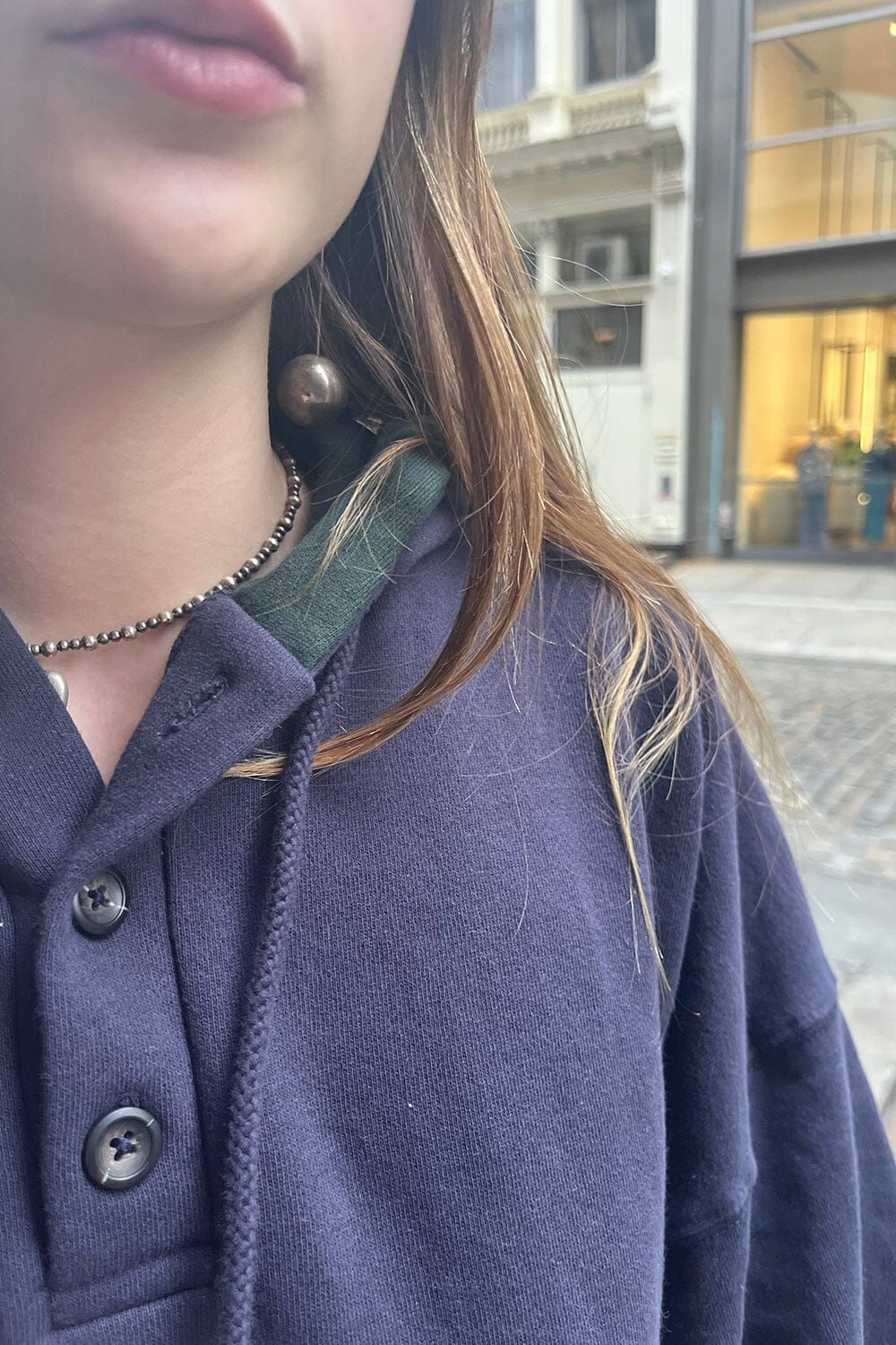 Christy Button Hoodie sold by Brandy Melville product image thumbnail 3