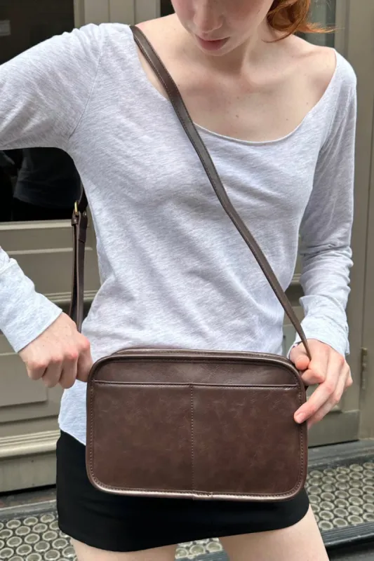 Brown Shoulder Bag sold by Brandy Melville