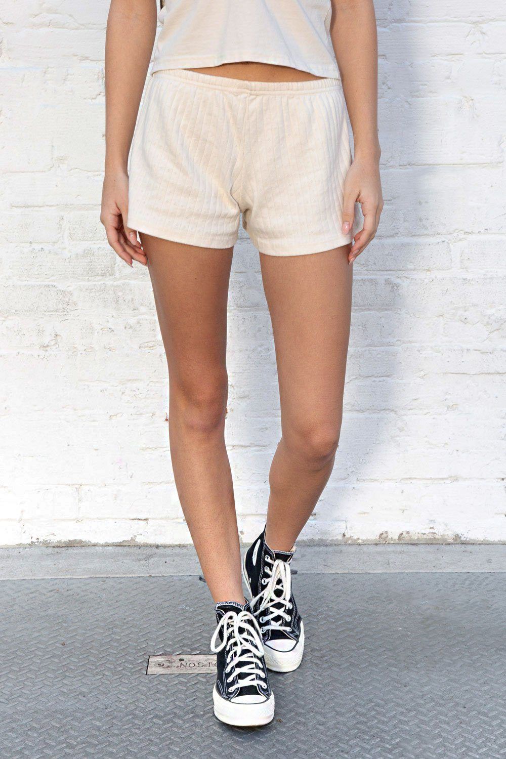 Emery Eyelet Sweatshorts sold by Brandy Melville