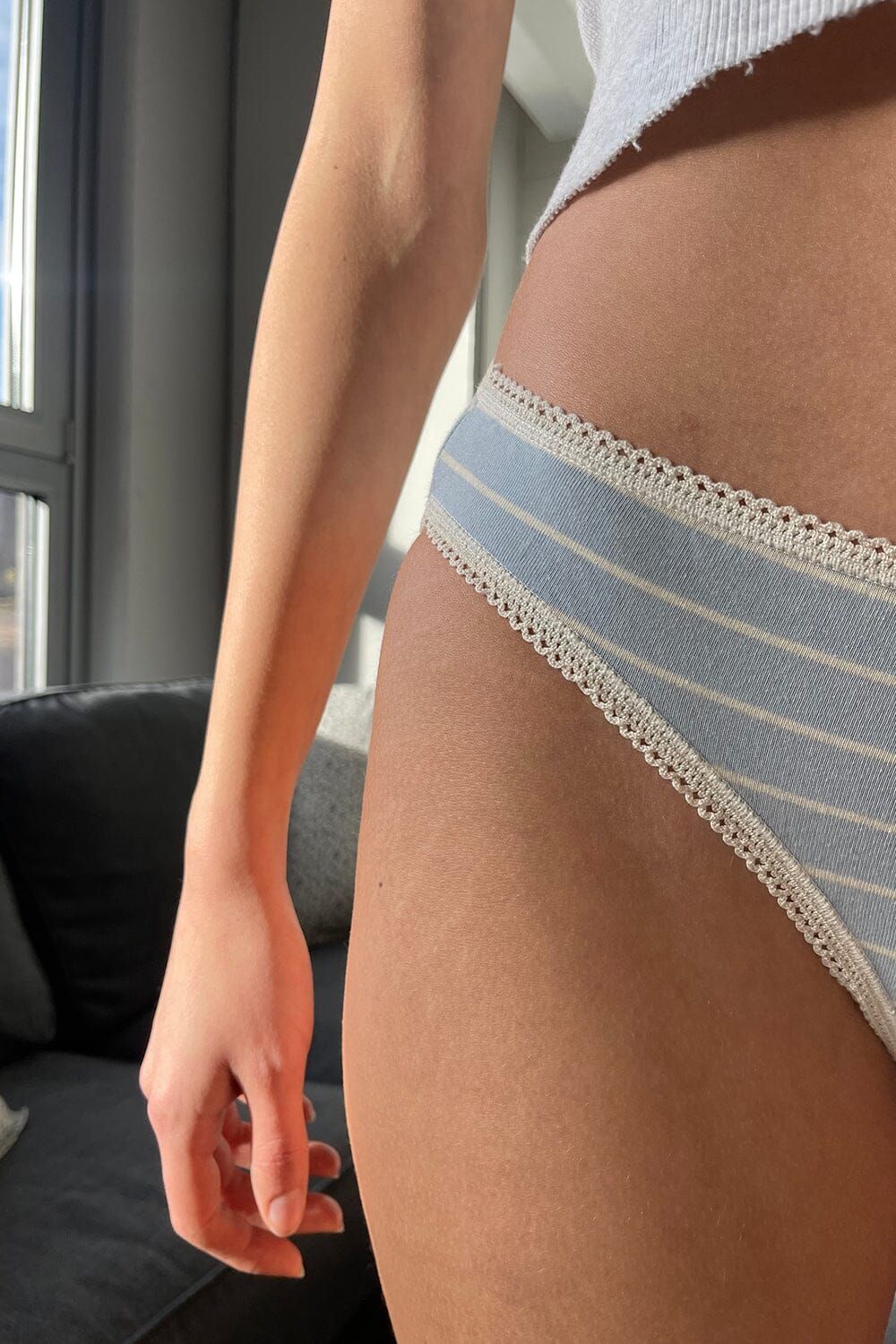 Stripe Scallop Bow Underwear sold by Brandy Melville product image thumbnail 5