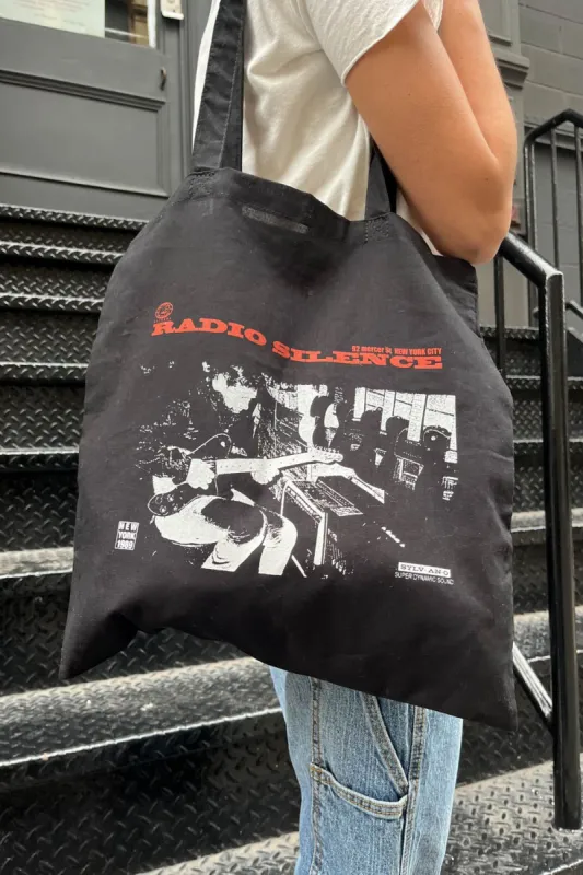 Radio Silence Tote Bag made by Brandy Melville