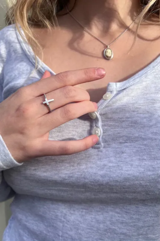 Cross Ring sold by Brandy Melville