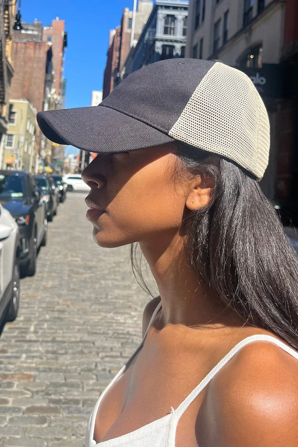 Katherine Mesh Cap sold by Brandy Melville