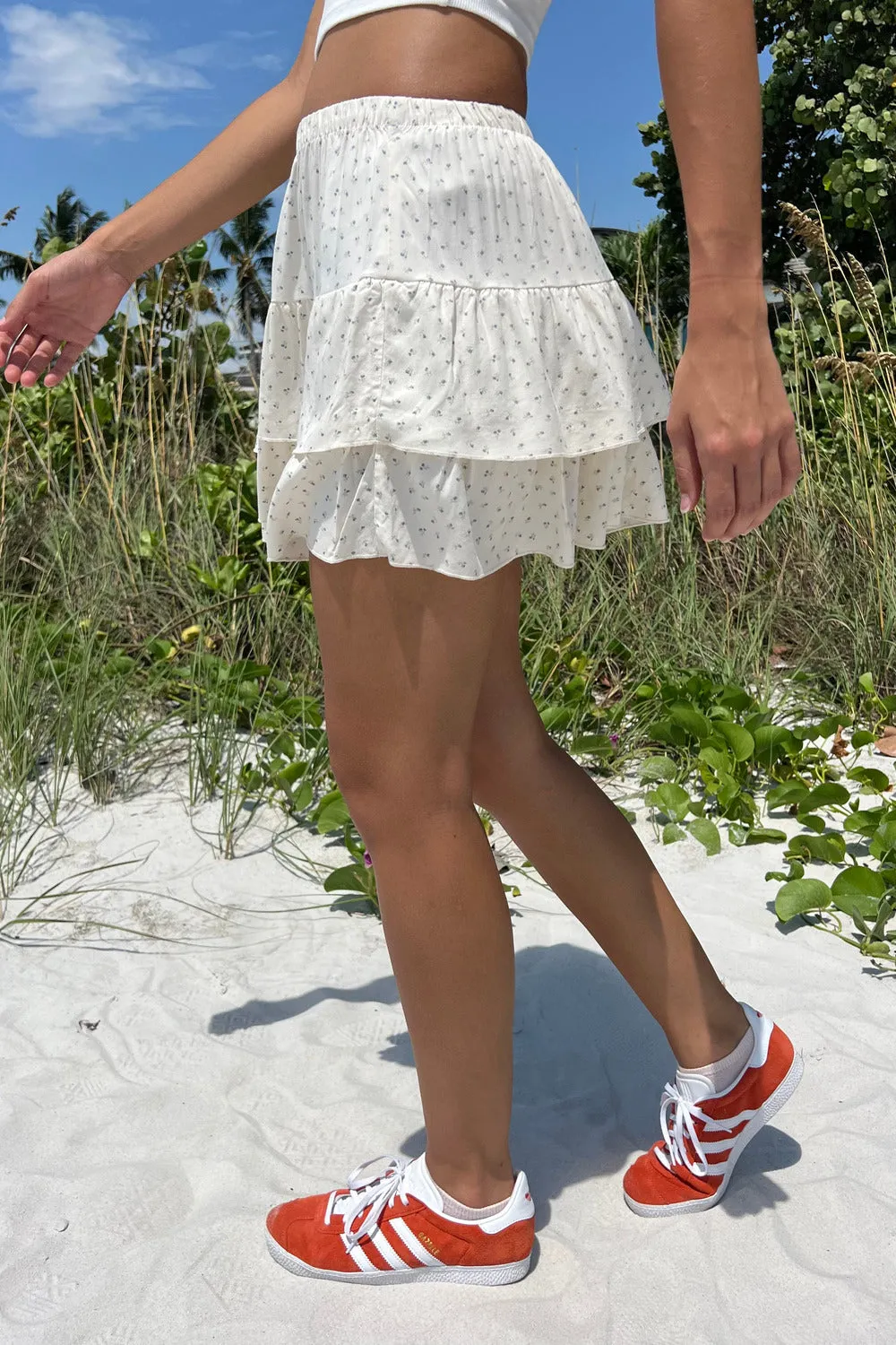 Izzy Floral Mini Skirt sold by Brandy Melville product image thumbnail 3