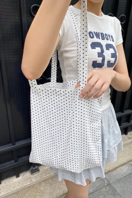 Hearts Tote Bag sold by Brandy Melville