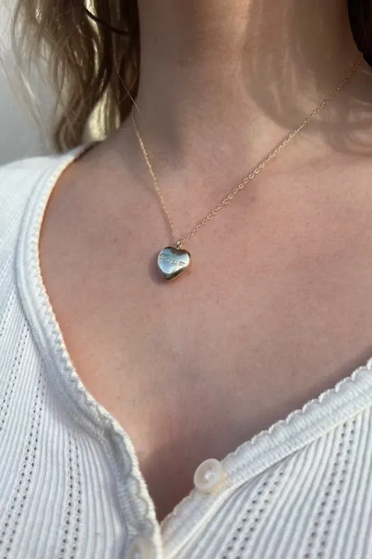 Copper Forever Heart Necklace sold by Brandy Melville