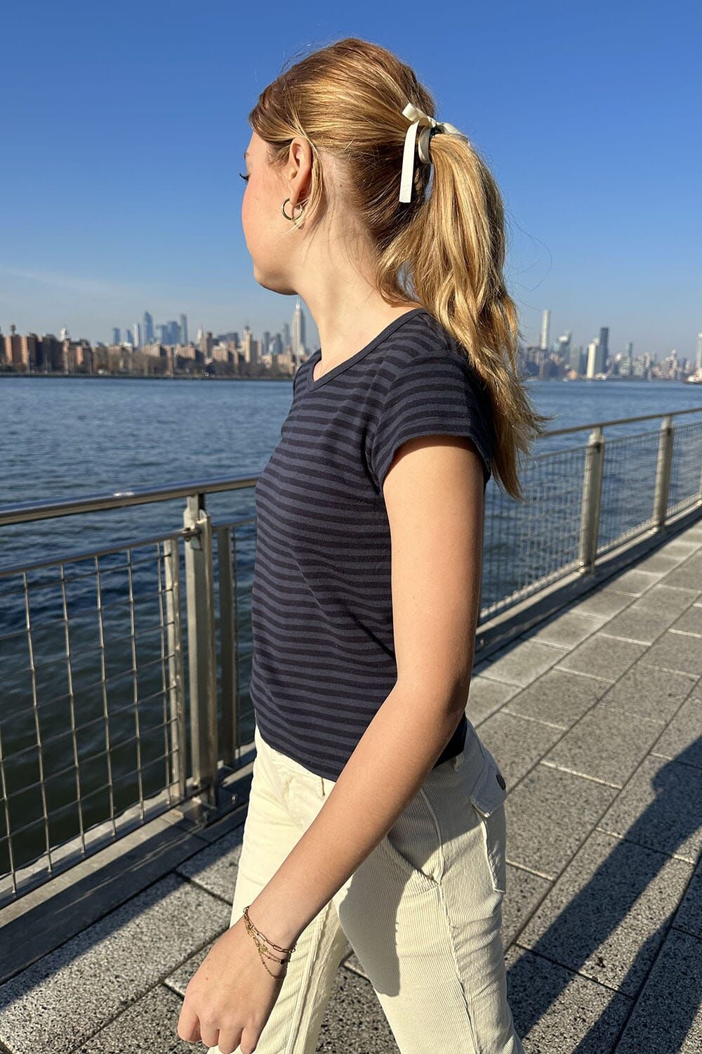 Hailie Stripe Top sold by Brandy Melville product image thumbnail 3