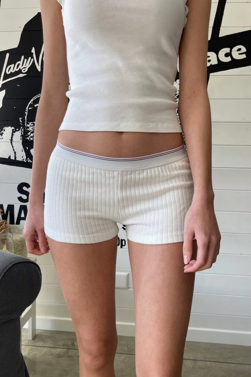Boxer Thick Ribbed Underwear sold by Brandy Melville