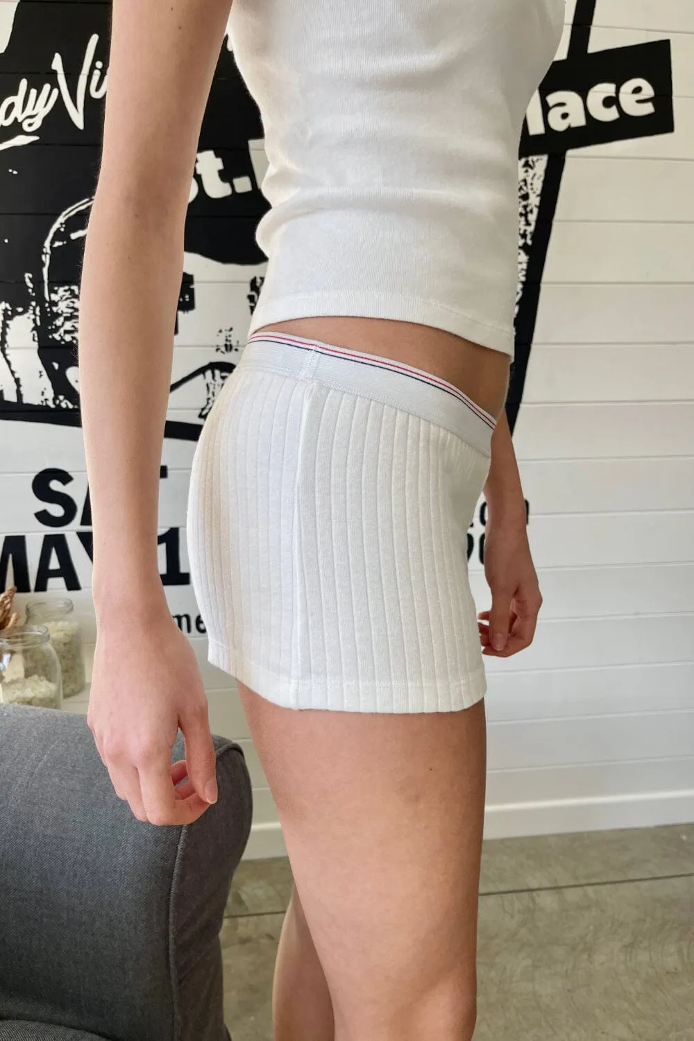 Boxer Thick Ribbed Underwear sold by Brandy Melville product image thumbnail 4