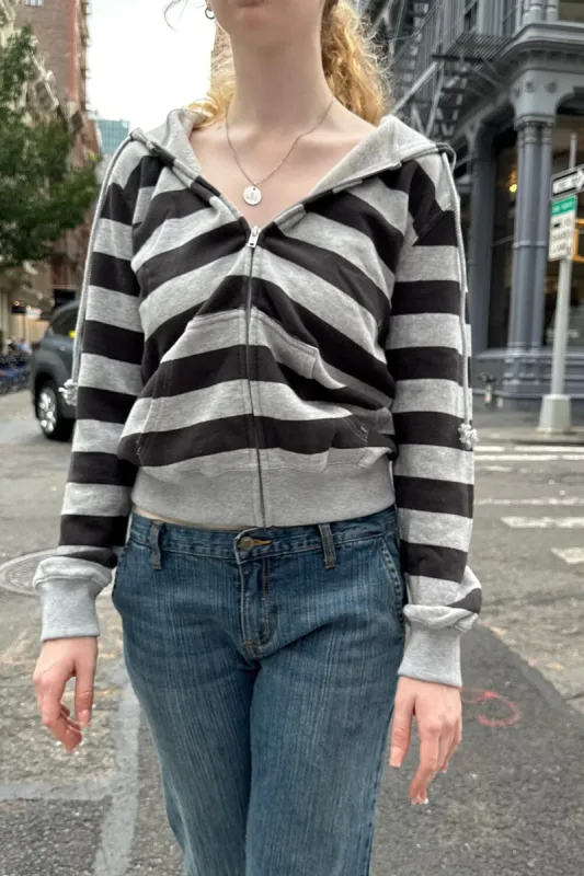 Christy Striped Hoodie sold by Brandy Melville