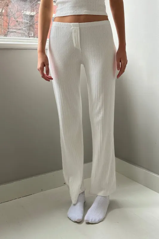 Keira Eyelet Sweatpants sold by Brandy Melville
