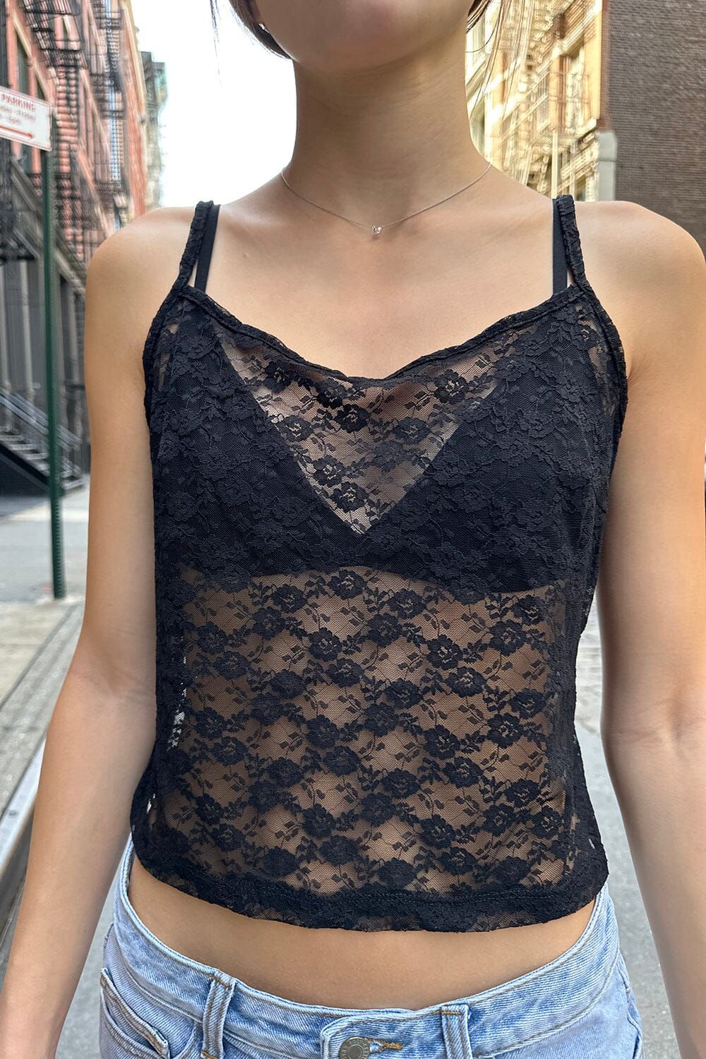 Alice Lace Tank sold by Brandy Melville product image thumbnail 4