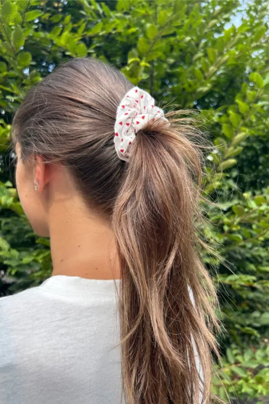 Red Heart Scrunchie sold by Brandy Melville